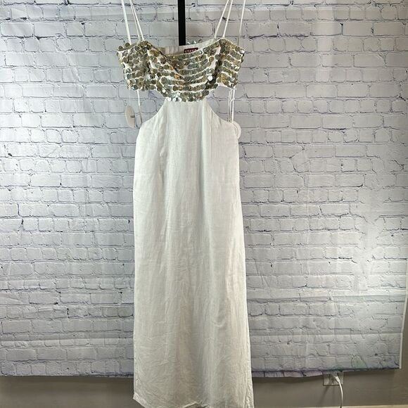 ✨ Staud Jada Dress in White – Size 6 NWT - Picture 6 of 10